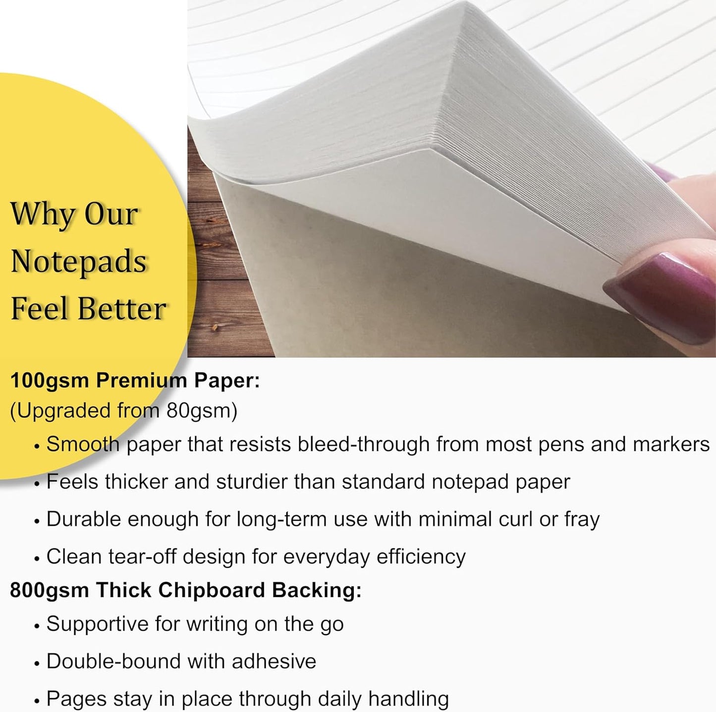 Weekly To Do List Planner Notepad, 60 Page Task Planning Pad with Daily Checklist, Priority To-Do Checkboxes & Notes, Desk Notebook for Office Organization & Productivity, 11 x 8.5