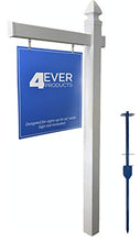 Load image into Gallery viewer, Vinyl PVC Real Estate Sign Post - White - 6' Tall Post (Single)