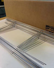 Load image into Gallery viewer, 5 Pack Yard Sign Stakes Metal,18'' x 7'' H Frames Yard Stakes for Signs silver