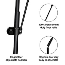 Load image into Gallery viewer, QSUM Open House Signs for Real Estate Agents, Open House Flag with Pole Kit/Ground Stake, Windless Opening Signs Banner for Business