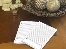Load image into Gallery viewer, TO DO List Notepads (2 Pack, 50 Pages Each) Planner Pads. ToDo Checklist w/Priority & Note Sections. Organize & Track Projects, Clients or Daily Tasks. 5.5 X 8.5, A5 Sheets. Made in the USA.