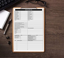 Load image into Gallery viewer, Real Estate Agent Supplies - Home Buyer Client Log to Include in Real Estate File Folders. Realtor Log to Track Buyer Needs, Home Showings & Activity. 50 Page Notepad. 8.5 X 11. Made in the USA.