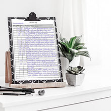 Load image into Gallery viewer, Activity Log Notepad, 50 Page Planner Pad to List a Task, Action or Contact. A Versatile Work Tool to Track Time & Organize Office Productivity. 8.5 X 11, A4 Sheets.