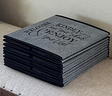 Load image into Gallery viewer, Life Charge Shoe Covers Box - Real Estate Agent Supplies Asking Guests to Please Cover Shoes - Disposable Shoe Bootie Holder For Realtor Listings & Open Houses - Indoor Use | 5 Pack Grey & Black