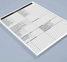 Load image into Gallery viewer, Real Estate Agent Supplies - Home Buyer Client Log to Include in Real Estate File Folders. Realtor Log to Track Buyer Needs, Home Showings & Activity. 50 Page Notepad. 8.5 X 11. Made in the USA.