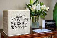 Load image into Gallery viewer, Life Charge Shoe Covers Box - Real Estate Agent Supplies Asking Guests to Please Cover Shoes - Disposable Shoe Bootie Holder For Realtor Listings & Open Houses - Indoor Use | 5 Pack Beige & Black