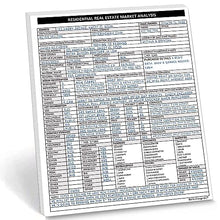 Load image into Gallery viewer, Real Estate Agent Supplies – Real Estate Market Analysis Notepad for Listing Realtor Folders. A Checklist Form to Help Determine Residential Market Value. 50 Sheet Pad 8.5X11. Made in the USA. .
