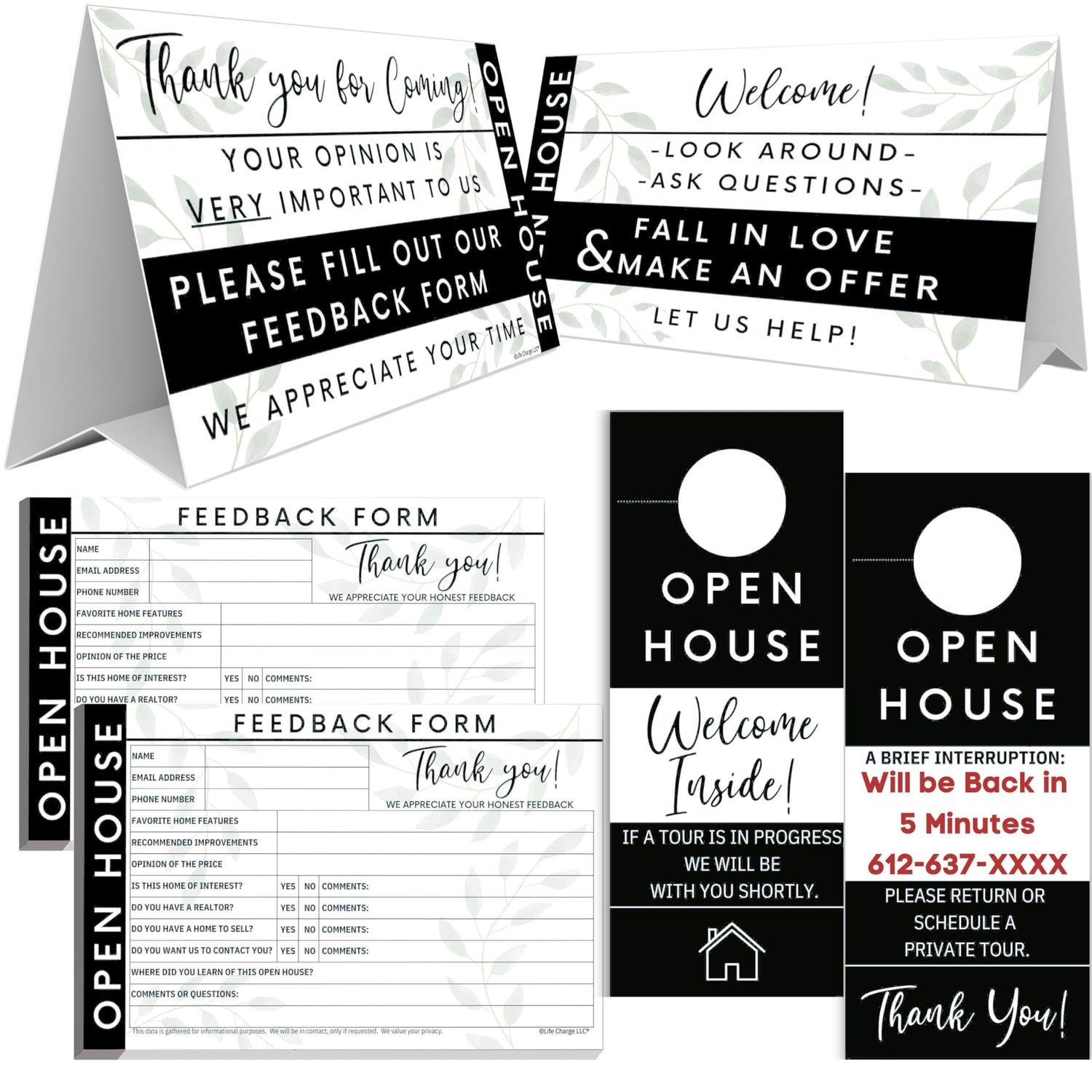 Open House Feedback Forms