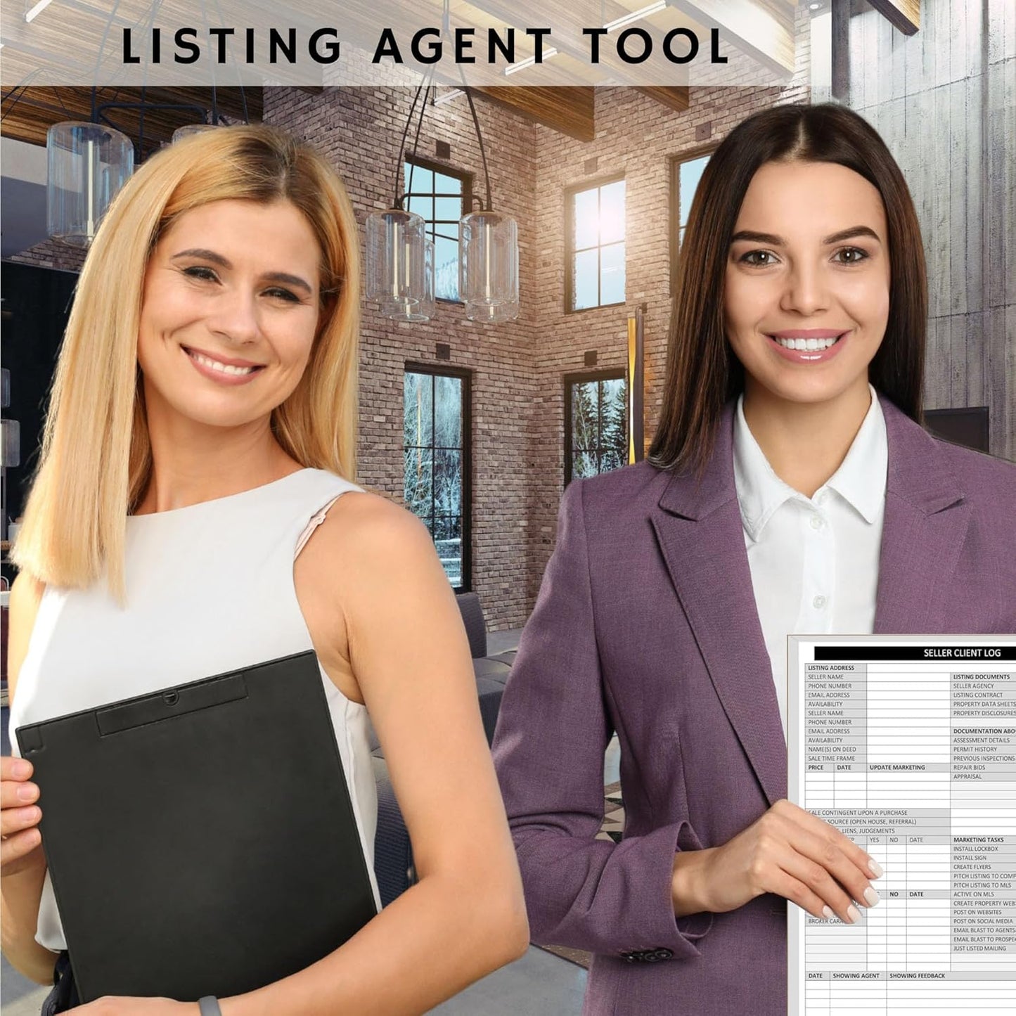 Seller Client Log Notepad – Real Estate Seller Tracking & Consultation Form (8.5 × 11)