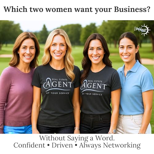 Women’s Real Estate Agent T-Shirt – “At Your Service” Professional Realtor Tee