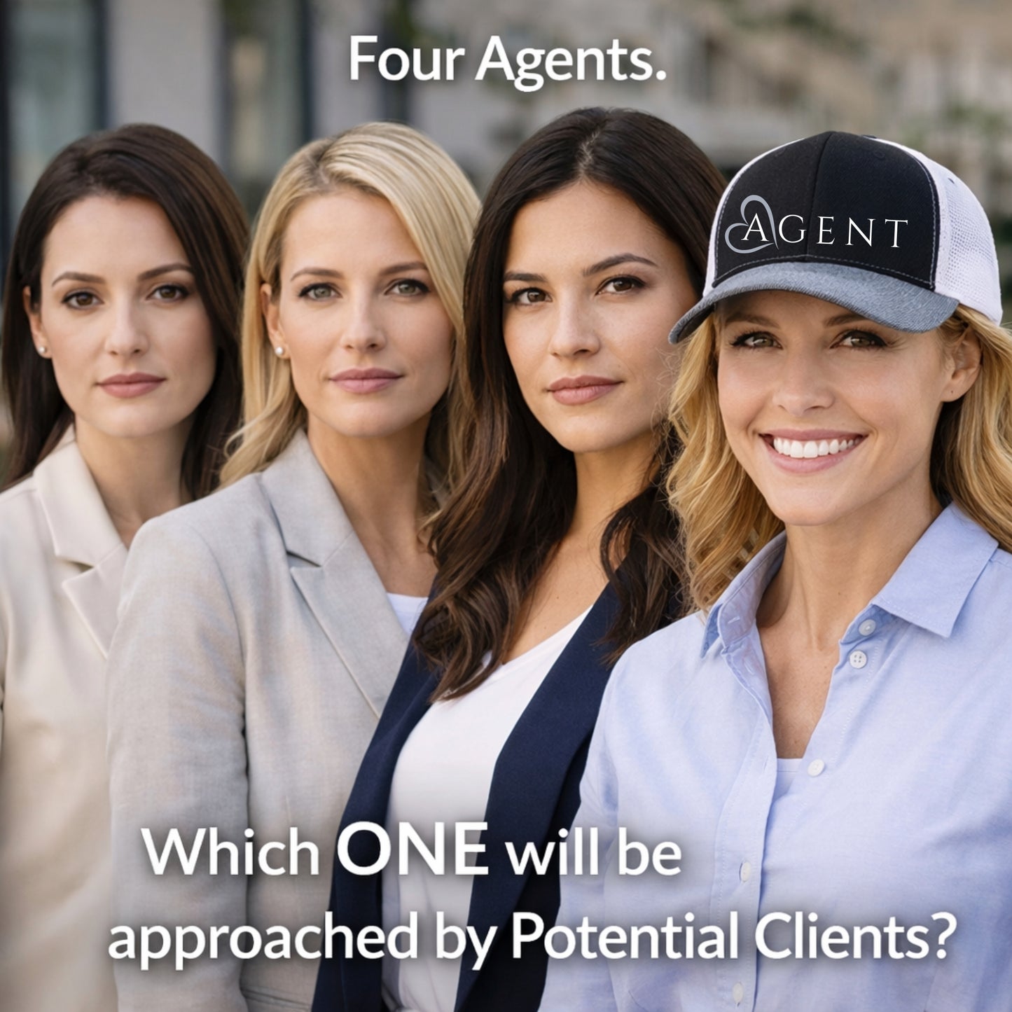 Realtor Hat – Real Estate Agent Snapback Cap with Adjustable Mesh Back – Trucker Baseball Hat for Everyday Marketing, Client Meetings, Showings & Open Houses – Great Realtor Gift