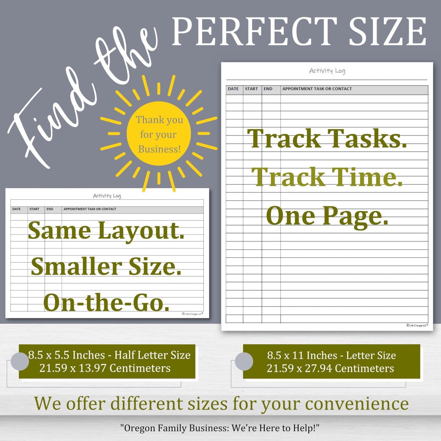 Activity Log Notepad – Daily Tracker Planning Pad for Office Productivity, Task Tracking & Time Management Planner – Work Communication Logbook Timesheet, Get Organized – 8.5 x 11 Legal Pad, 60 Page