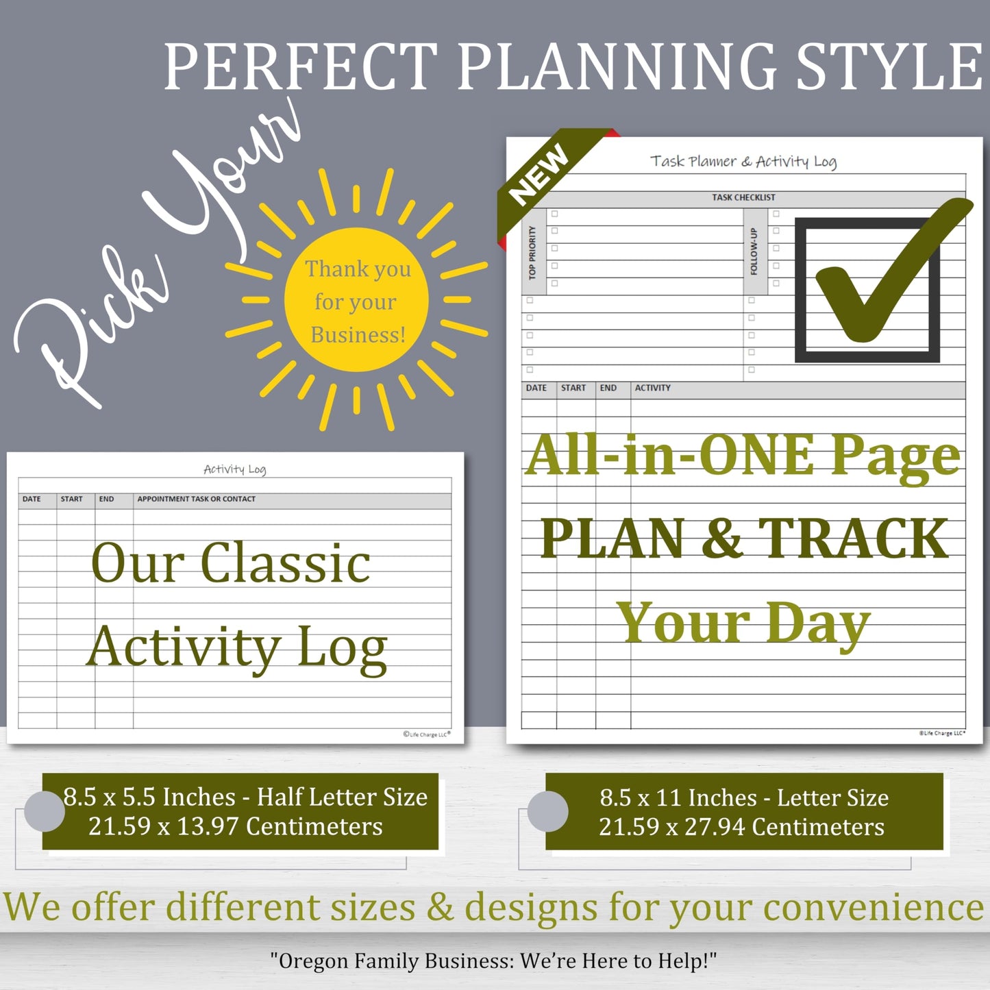 Task Planner & Activity Log Notepad – 60 Page Undated Daily & Hourly Planning Pad, To-Do List, Checklist, Track Time & Tasks, ADHD Tracker – Organize Workday, Boost Productivity – 8.5 x 11 Tear Sheets