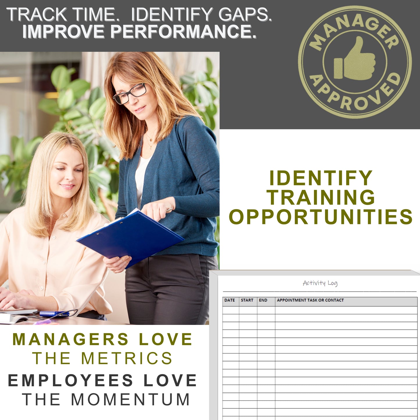 Activity Log Notepads(2 Pack, 50 Pages Each) Planner Pads to List a Task, Action or Contact. A Versatile Work Tool to Track Time & Office Productivity. 8.5 X 5.5, A5 Sheets.