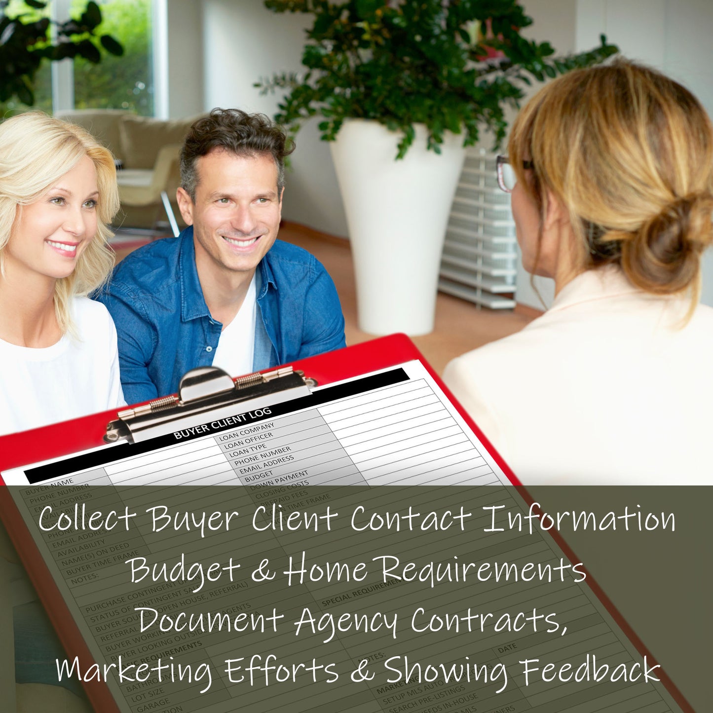 Buyer Client Log Notepad – Real Estate Buyer Tracking & Consultation Form (8.5 × 11)