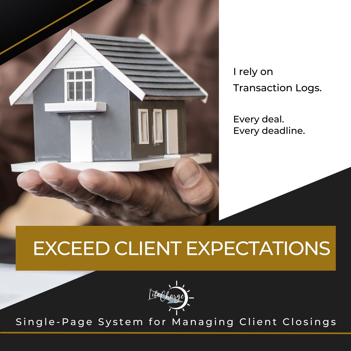 Real Estate Transaction Log Notepad – Contract, Deadline & Closing Checklist (8.5 × 11)