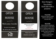 Load image into Gallery viewer, Open House Supplies – Real Estate Sign in Book Guest Registry Notepad to Collect Realtor Leads &amp; Feedback about a Home Sale. Includes Door Hanger &amp; Tent Card. Two-Pack. Life Charge, Made in the USA.
