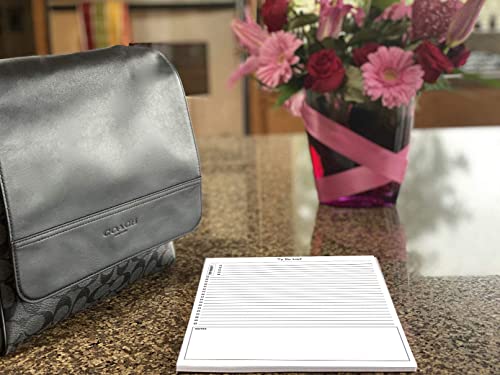 TO DO List Notepad, 60 Page Planner Pad. Undated ToDo Checklist w/Priority & Note Sections. Organize & Track Projects, Clients or Daily Tasks. 8.5 X 11, A4 Sheets.