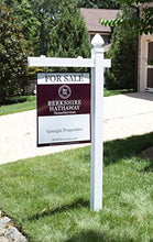 Load image into Gallery viewer, Vinyl PVC Real Estate Sign Post - White - 6&#39; Tall Post (Single)
