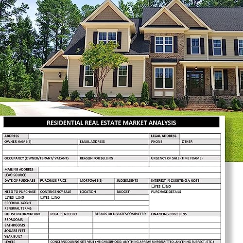 Real Estate Market Analysis Notepad – Residential CMA Checklist for Listing & Buyer Agents (8.5 × 11)